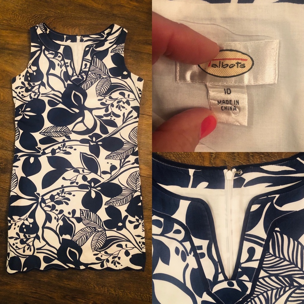 Talbots Sleeveless Shift - Sz 10